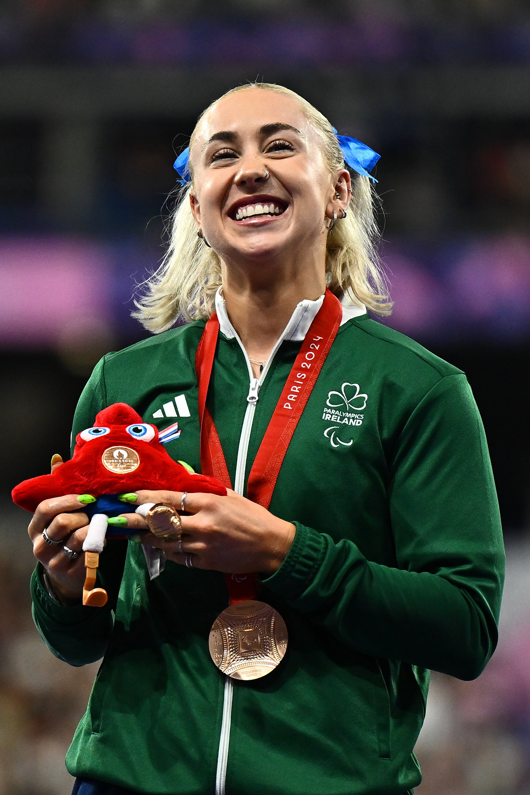 27 July 2024; Rhys McClenaghan of Team Ireland before the men's pommel horse qualification at the Gymnastics Bercy Arena during the 2024 Paris Summer Olympic Games in Paris, France. Photo by Stephen McCarthy/Sportsfile